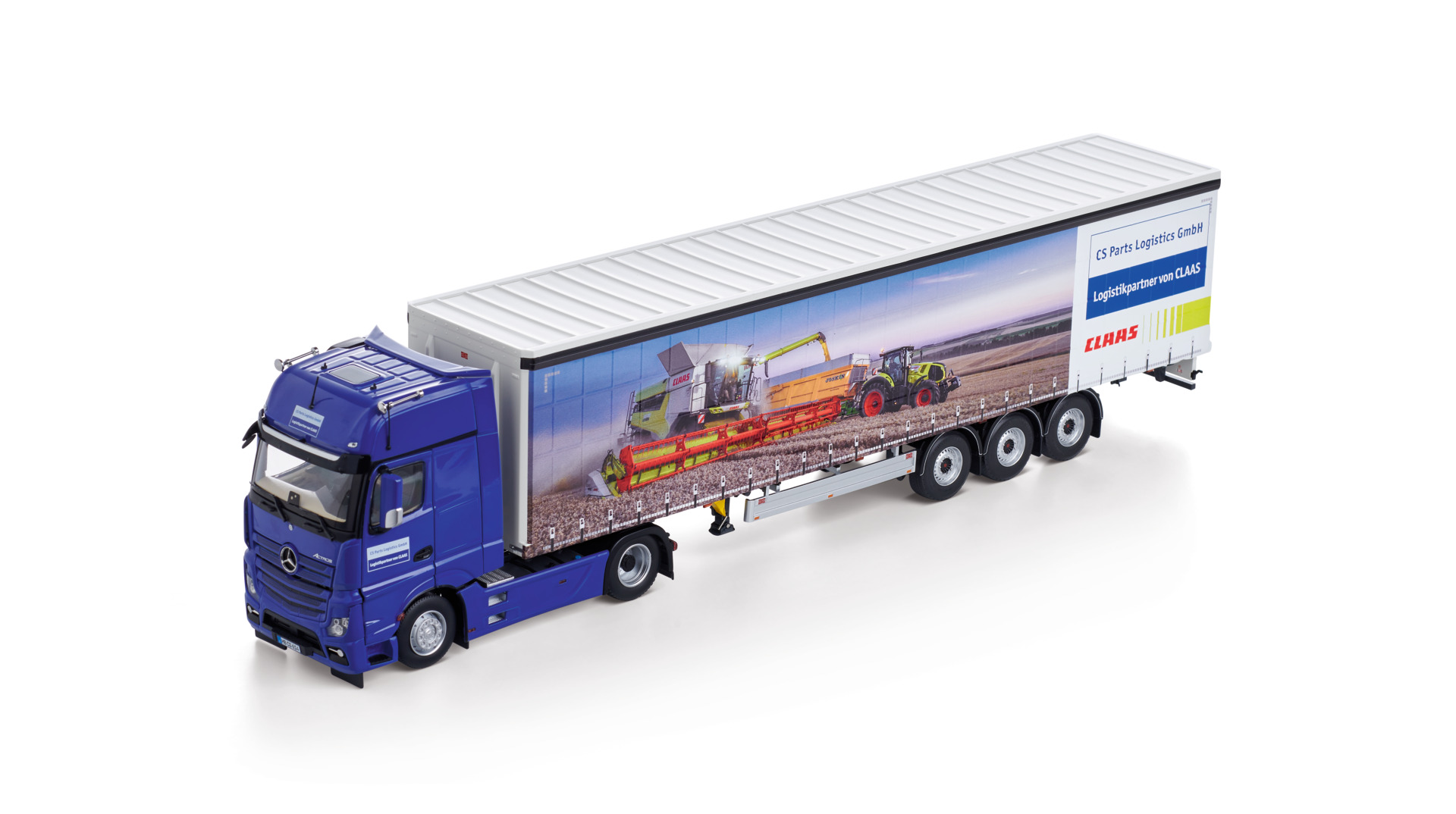 Mercedes-Benz Actros 4x2 met Oplegger Claas Service Parts Limited Edition 250 stuks - 1:32